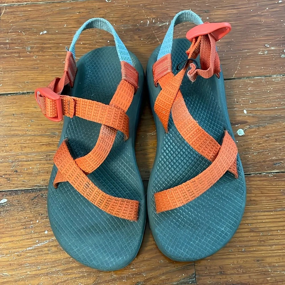 Chaco Shoes - Chaco ZCLOUD Sandle Orange Sport Hiking Adjustable Size 7 Shoes Sandals